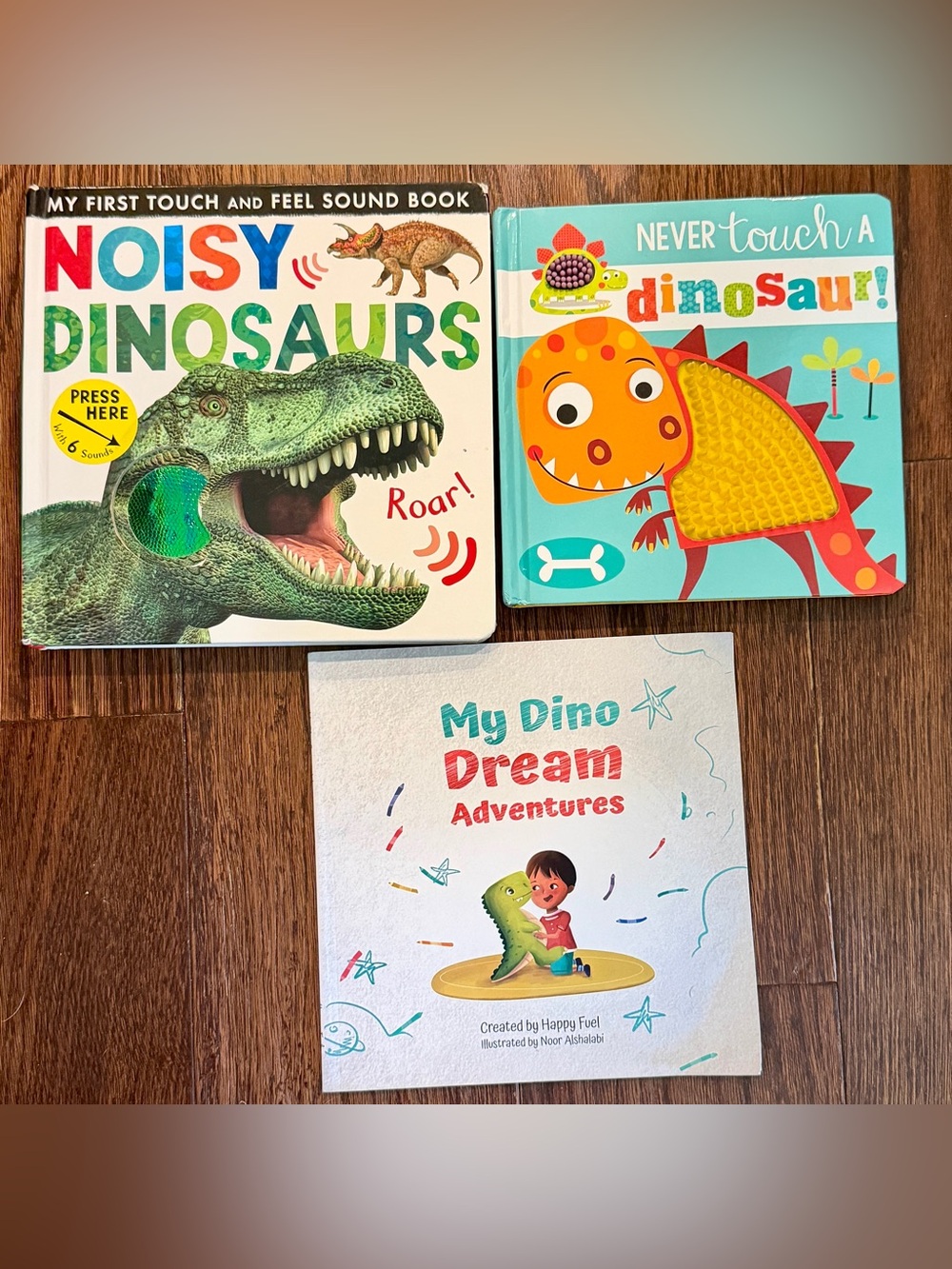 Bright Multicolor Dinosaur Books for Kids